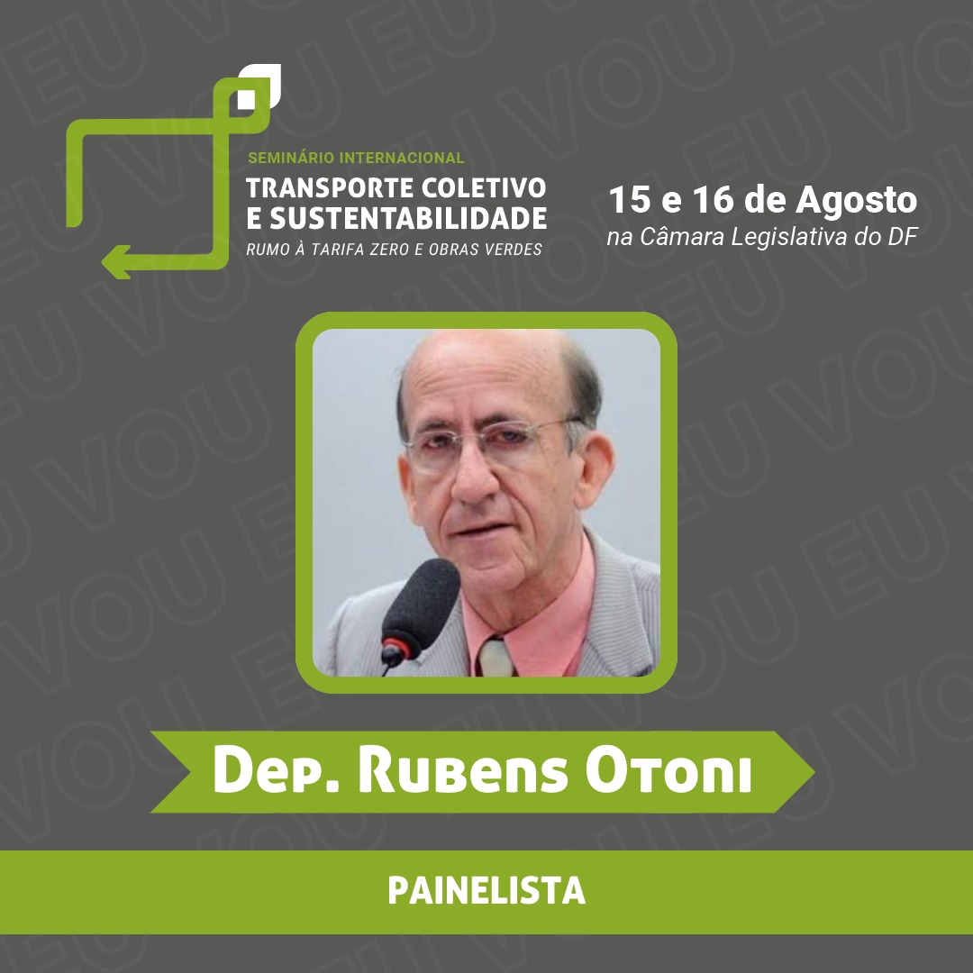 Você está visualizando atualmente Deputado federal Rubens Otoni participará de evento sobre mobilidade urbana do Distrito Federal